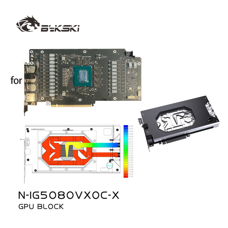 Rtx 5080 16Gb - Bykski N-IG5080VXOC-X GPU Block Digunakan untuk