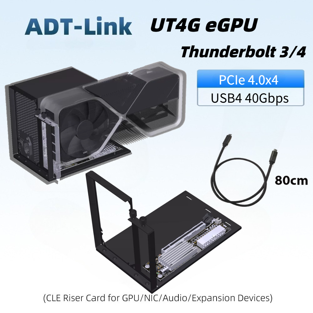 Gpu External Dock Egpu Thunderbolt 4 - Docking Station Kartu Grafis Eksternal UT4G