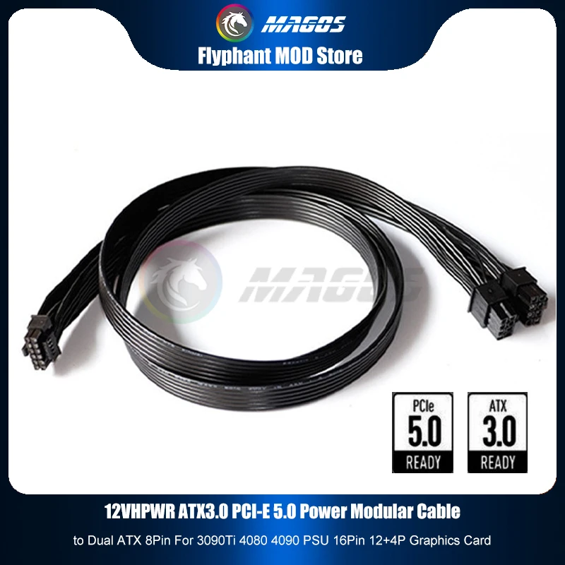 Dual 8Pin To 16Pin 12Vhpwr Cable - 12V HPWR ATX3.0 PCI-E 5.0 Kabel