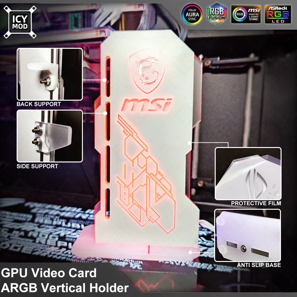 Desktop Gaming Gpu 32Gb - Braket kartu Video dapat disesuaikan dudukan