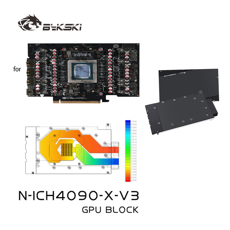 Rtx 4090 Water Block - Bykski N-ICH4090-X-V3 GPU Water Block Digunakan