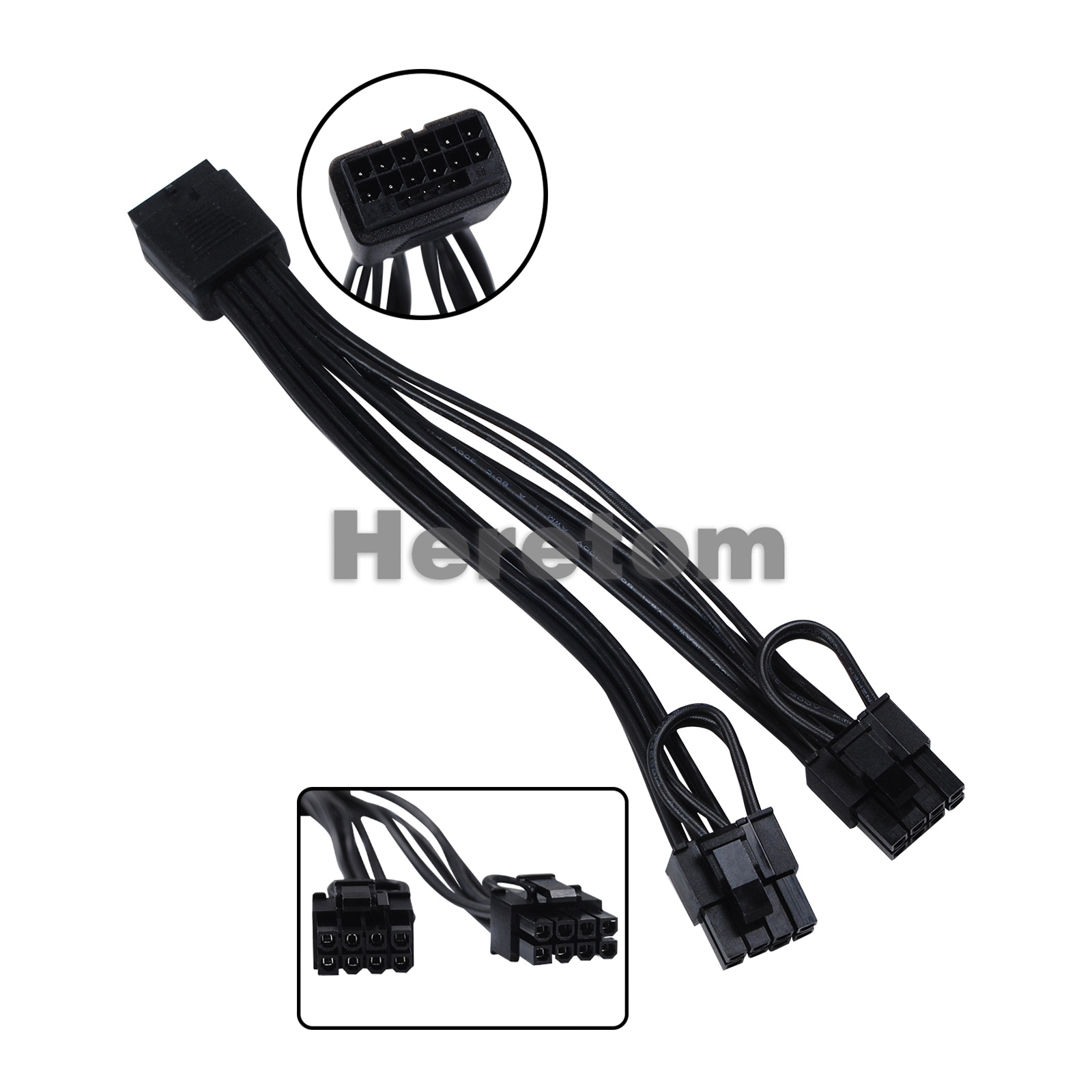 Dual 8Pin To 16Pin 12Vhpwr Cable - Heretom Baru 16Pin(12+4) 12VHPWR Female ke