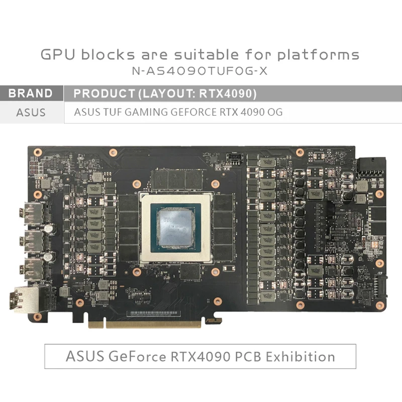 Blok GPU Bykski untuk Kartu Vi - Rtx 4090 Water Block ulasan dan harga
