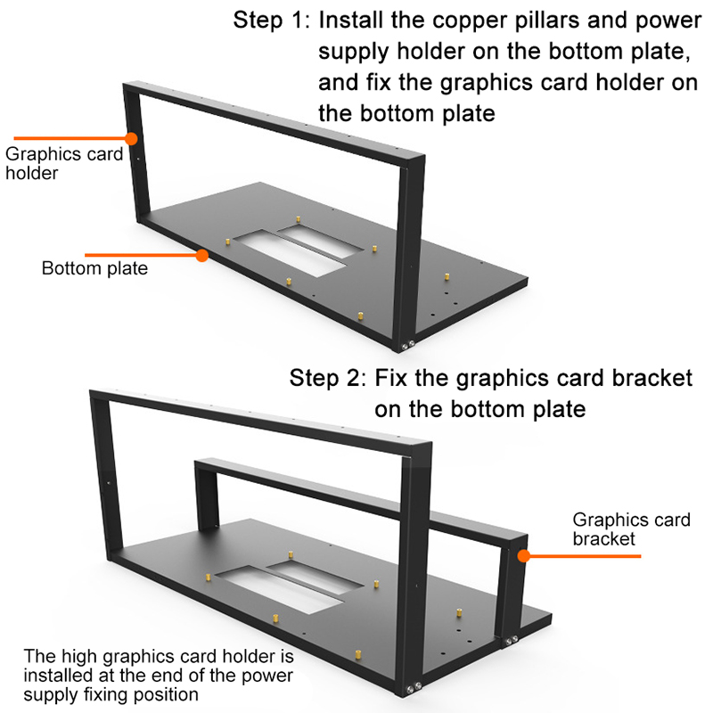 Rak Casing Penambangan, Braket - Gpu Mining Rig Frame 8 Gpu ulasan dan harga
