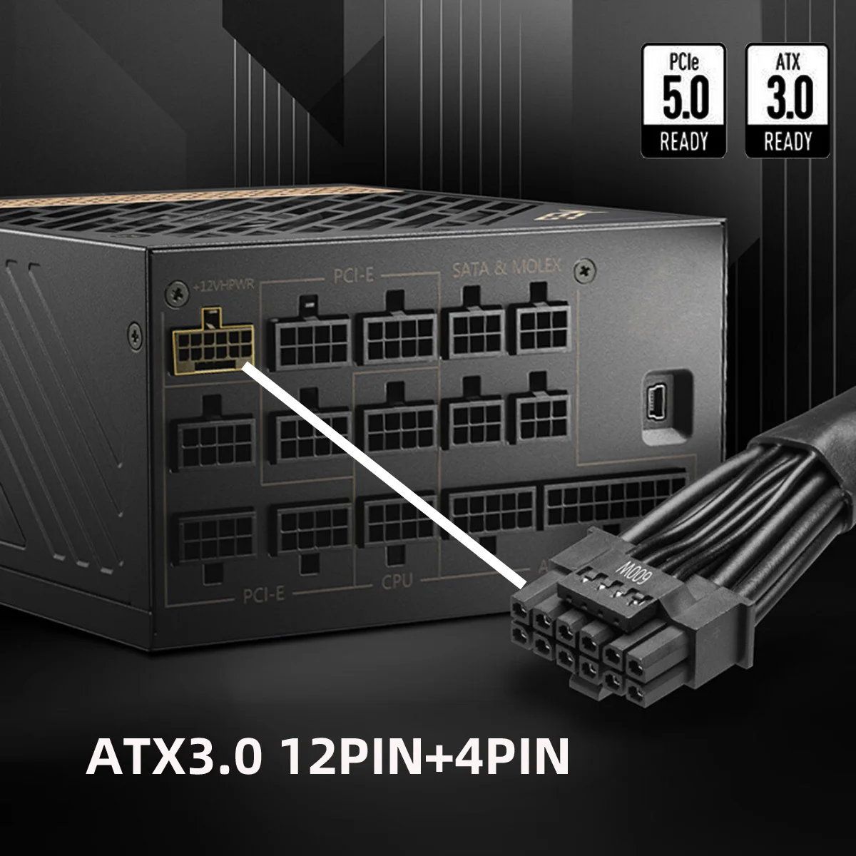 Kabel Modular Daya 12VHPWR ATX - Dual 8Pin To 16Pin 12Vhpwr Cable ulasan dan harga