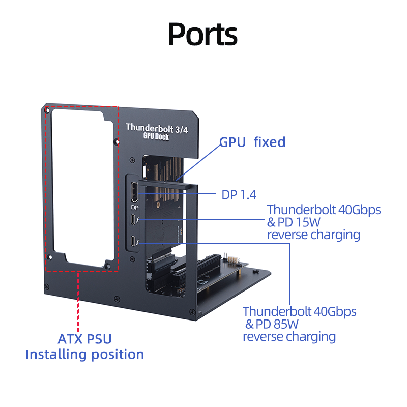 Dock GPU Eksternal eGPU Thunde - Gpu External Dock Egpu Thunderbolt 4 ulasan dan harga