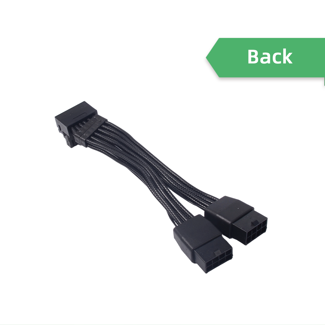 Antarmuka PCIE 5.0 ke Bawah 2X - Dual 8Pin To 16Pin 12Vhpwr Cable ulasan dan harga