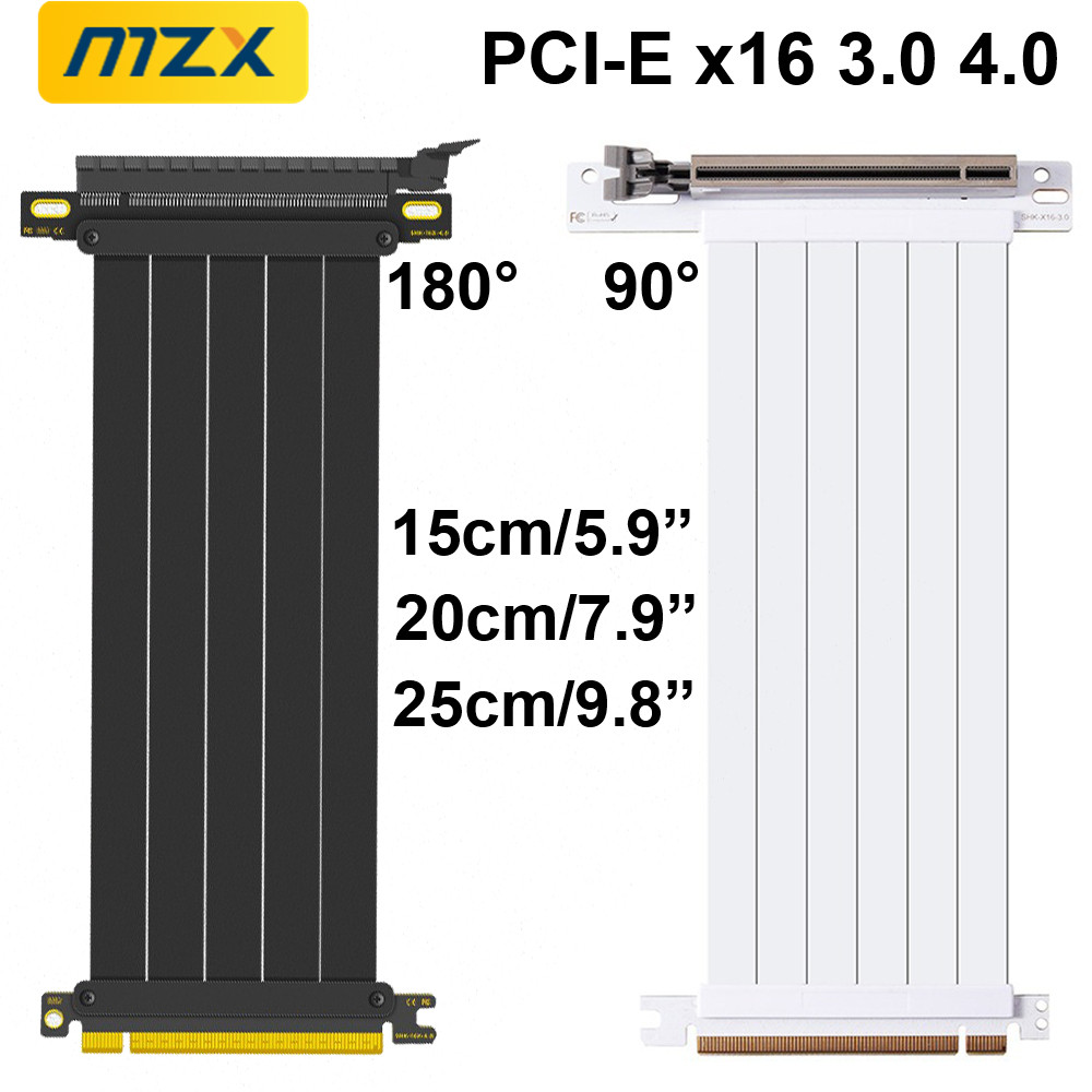 MZX PCIE 4.0 3.0 16X kabel Ris - Itx Gpu Riser Pcie 4.0 16X ulasan dan harga