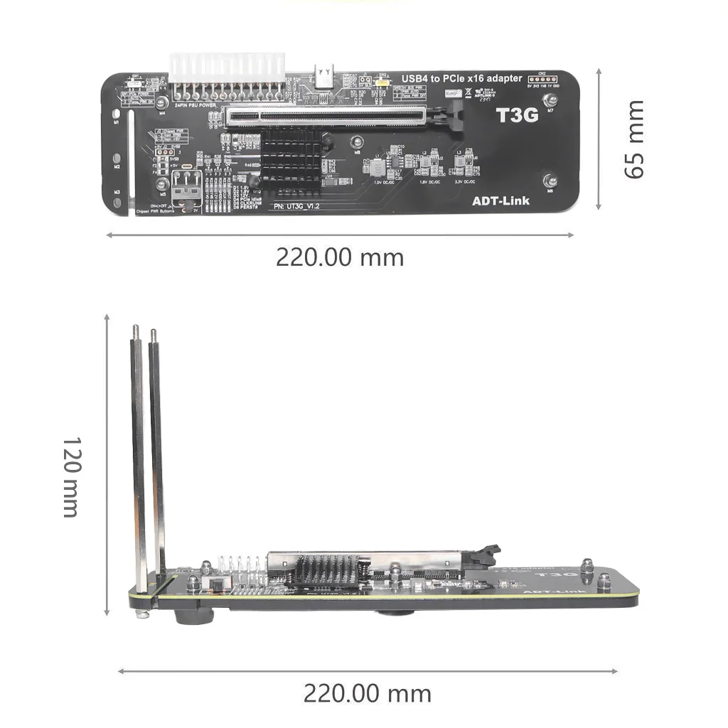 ADT UT3G Untuk NUC ITX STX Not - Gpu External Dock Egpu Thunderbolt 4 ulasan dan harga