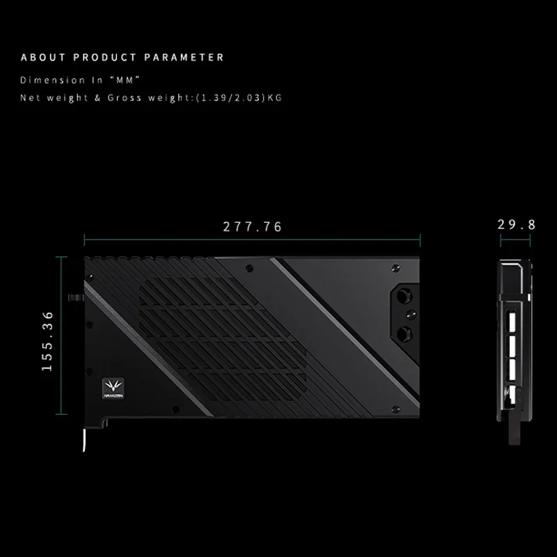 Blok Air GPU Granzon untuk Kar - Rtx 4090 Water Block ulasan dan harga