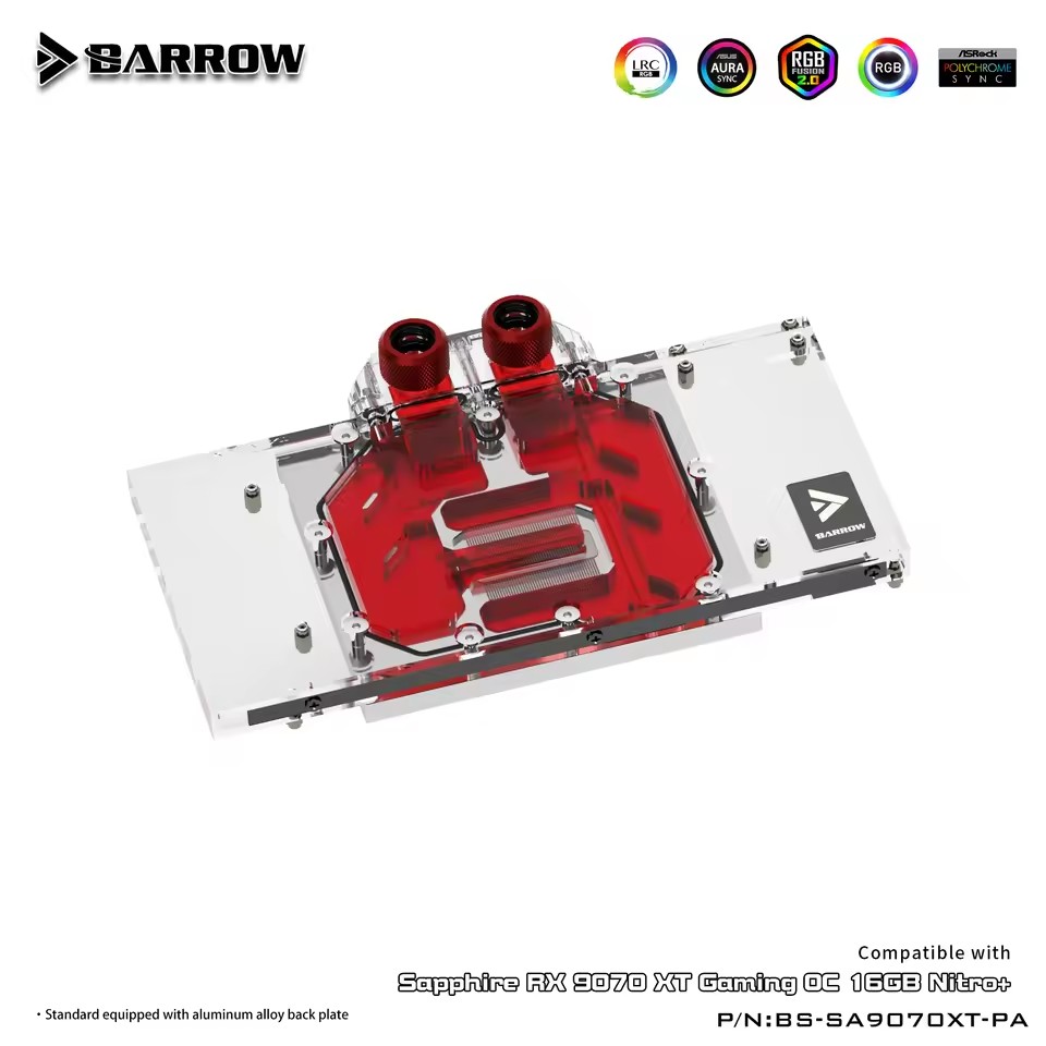 Blok Air GPU Barrow Untuk Kart - Rx 9070 Xt ulasan dan harga