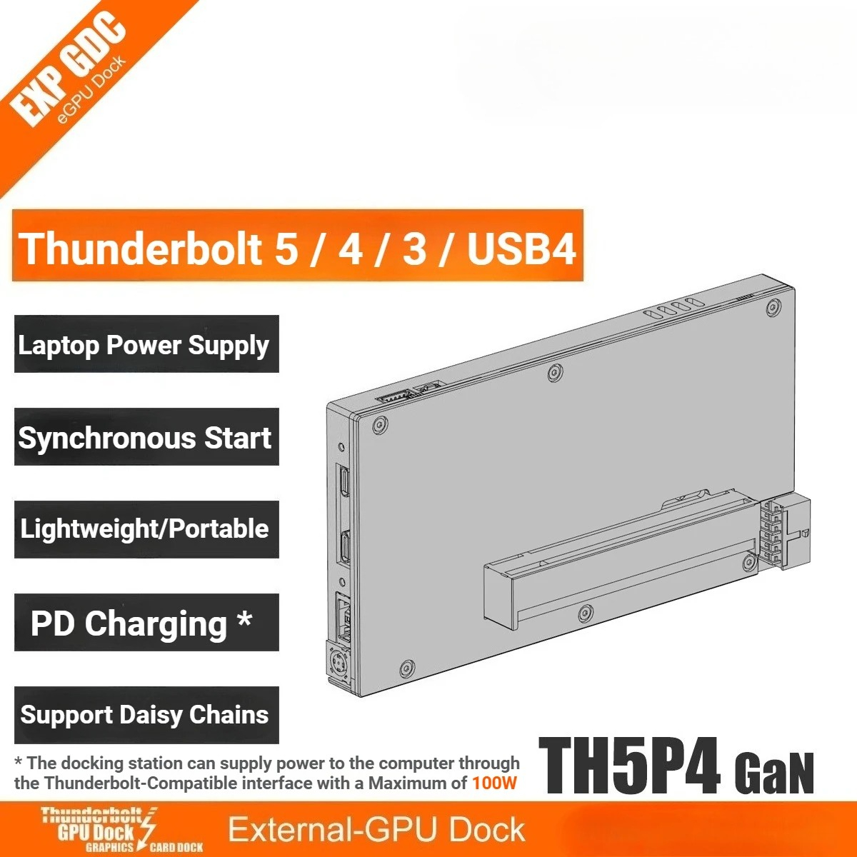 Laptop TH5P4GaN Thunderbolt 5/ - Gpu External Dock Egpu Thunderbolt 4 ulasan dan harga