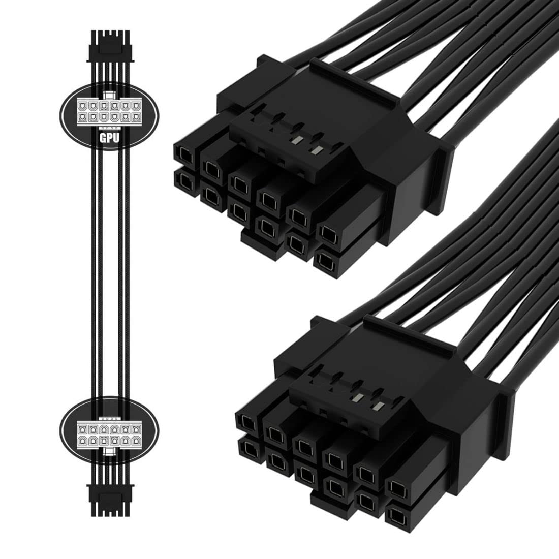 12VHPWR ATX3.0 PCI-E 5.0 Kabel - Dual 8Pin To 16Pin 12Vhpwr Cable ulasan dan harga