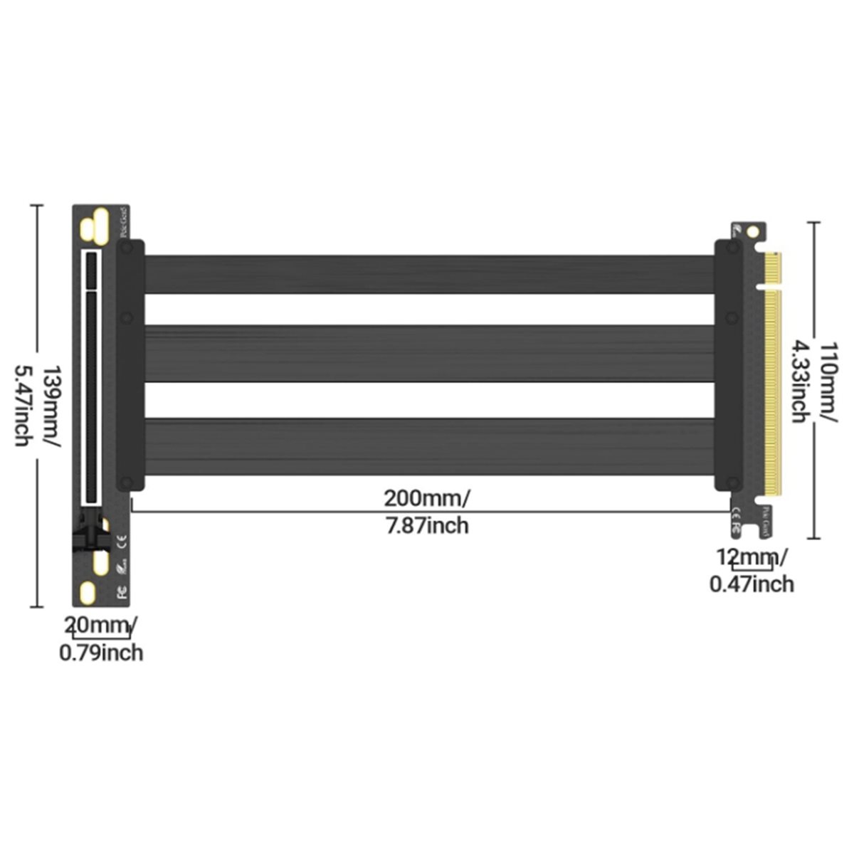 Kabel Riser PCIe 5.0 untuk GPU - Pcie 5.0 Gpu Riser Cable ulasan dan harga