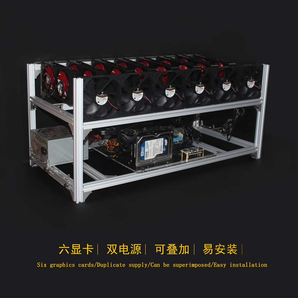 6 8 12 19 Rig Penambangan Pena - Gpu Mining Rig Frame 8 Gpu ulasan dan harga