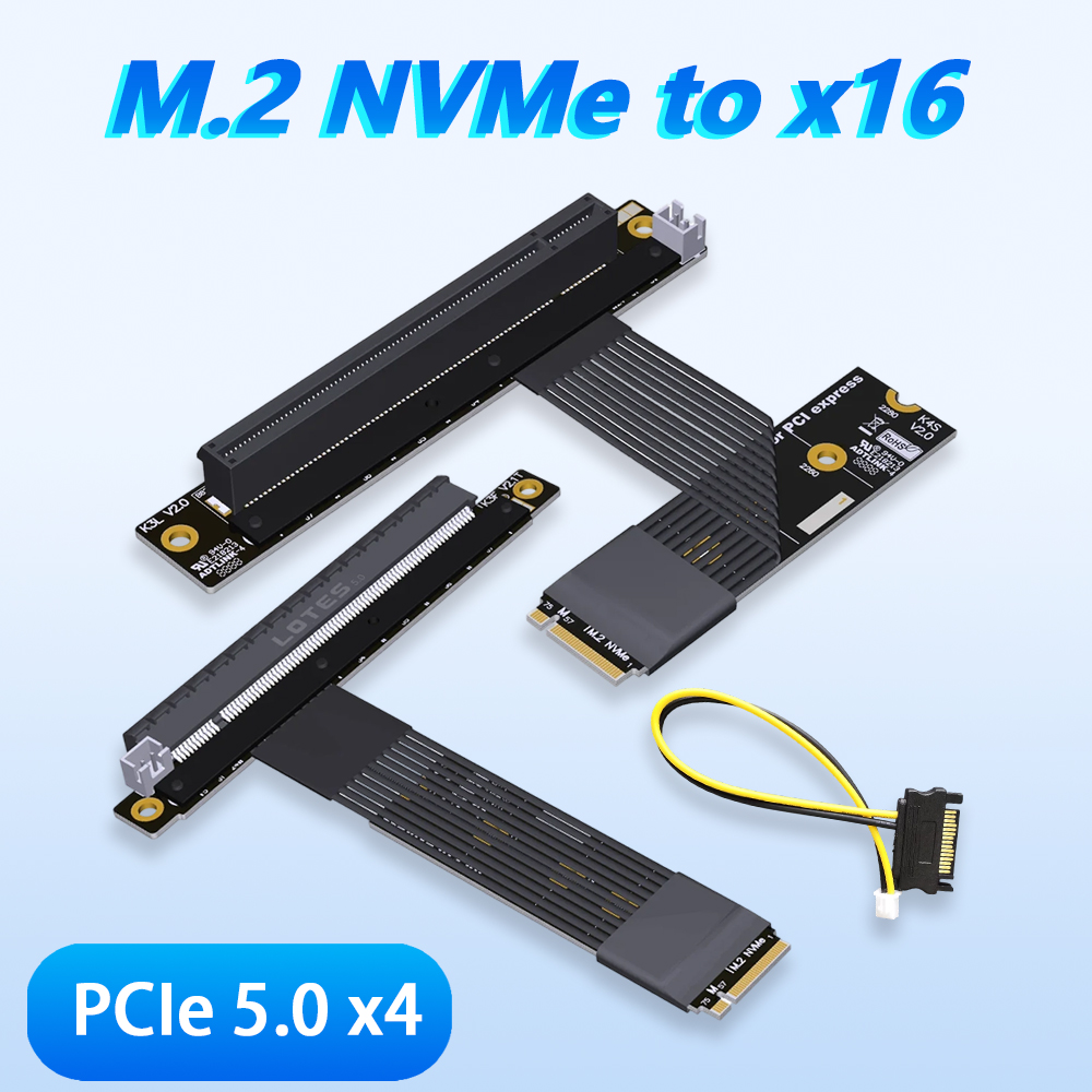 ADT-LINK M.2 NGFF NVMe ke PCIe - Pcie 5.0 Gpu Riser Cable ulasan dan harga