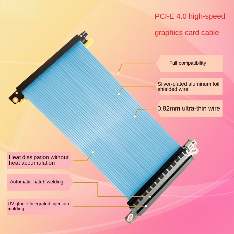 Kabel Riser Pcie 4.0 Terbalik  - Itx Gpu Riser Pcie 4.0 16X ulasan dan harga