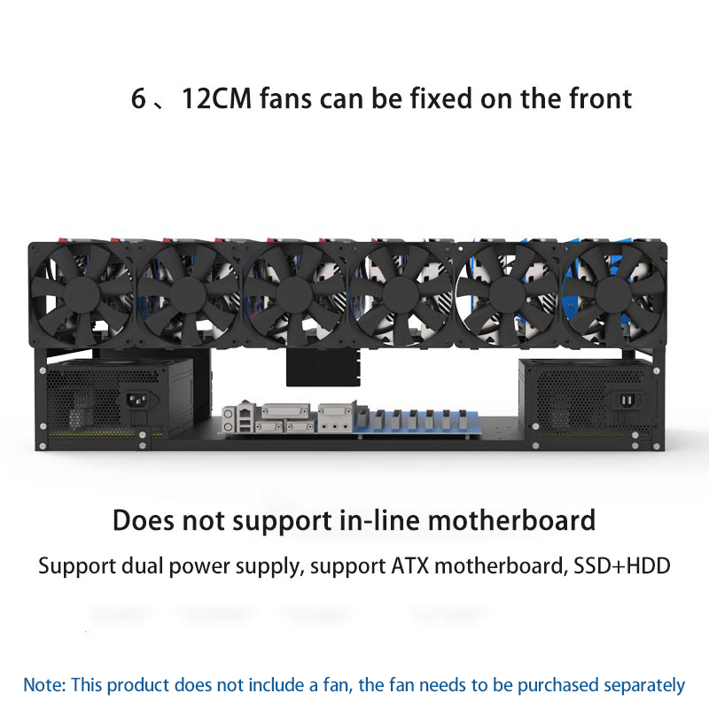 6/8/12 Kartu GPU Bracket Open  - Gpu Mining Rig Frame 8 Gpu ulasan dan harga