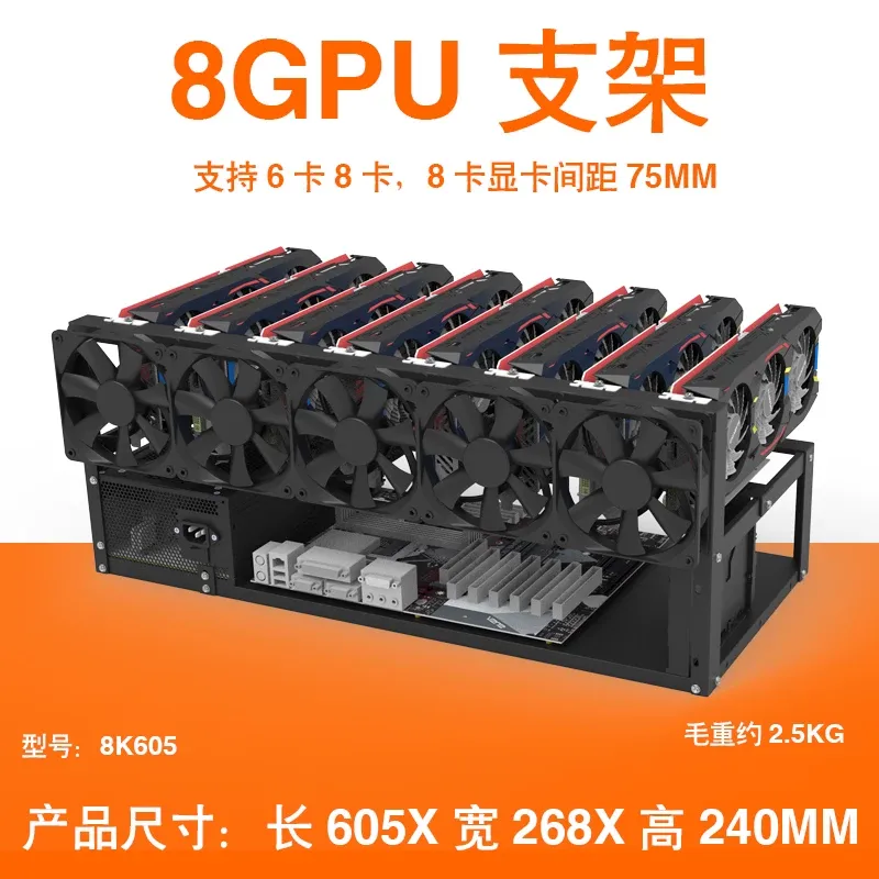 Rak Penyangga Kartu Grafis JMZ - Gpu Mining Rig Frame 8 Gpu ulasan dan harga