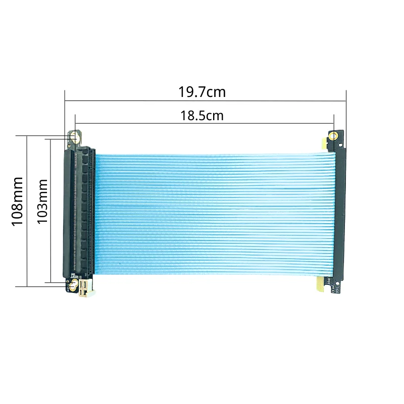 Kabel Riser Dual Reverse PCIe  - Itx Gpu Riser Pcie 4.0 16X ulasan dan harga