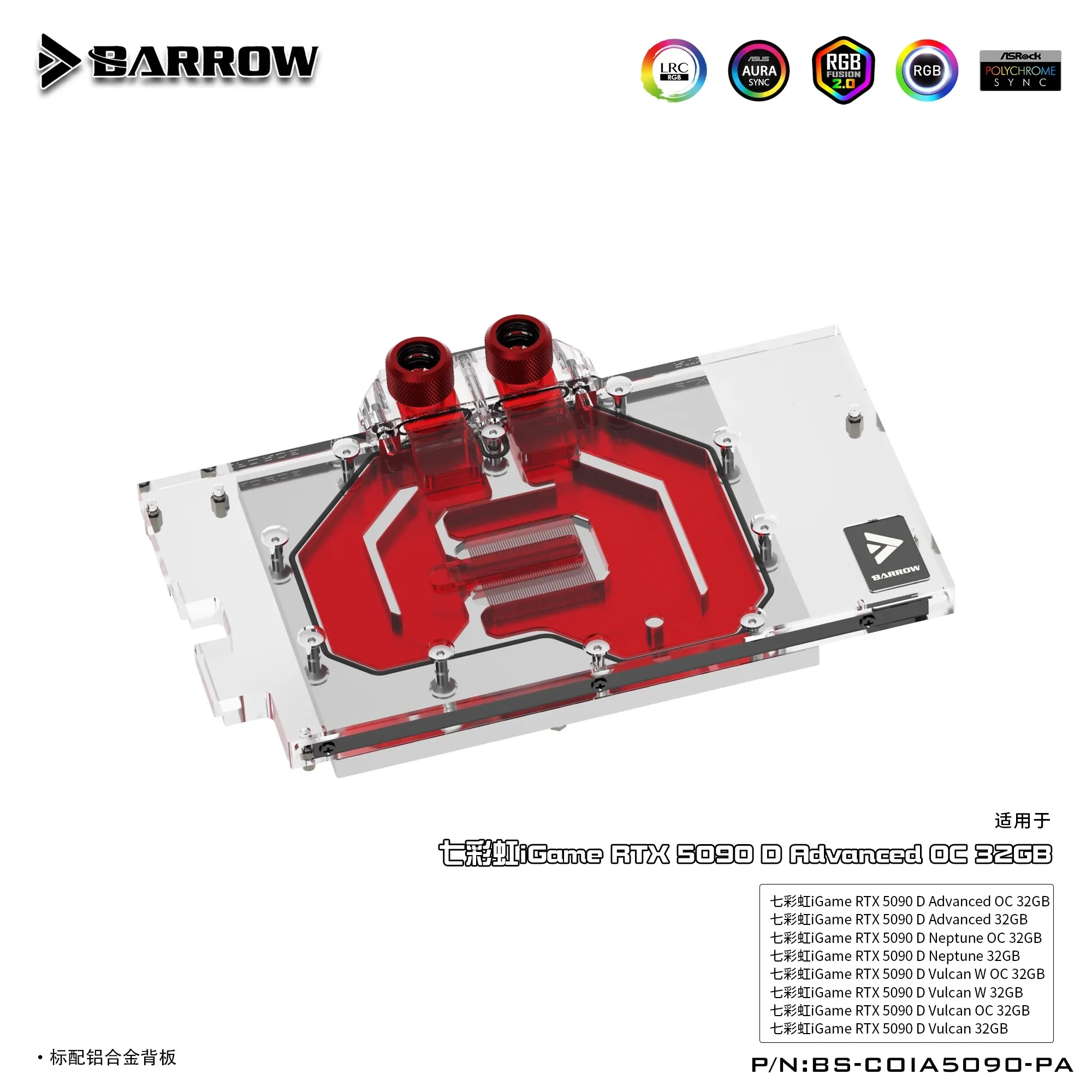 Blok Air GPU Barrow Digunakan  - Rtx 5090 32Gb ulasan dan harga