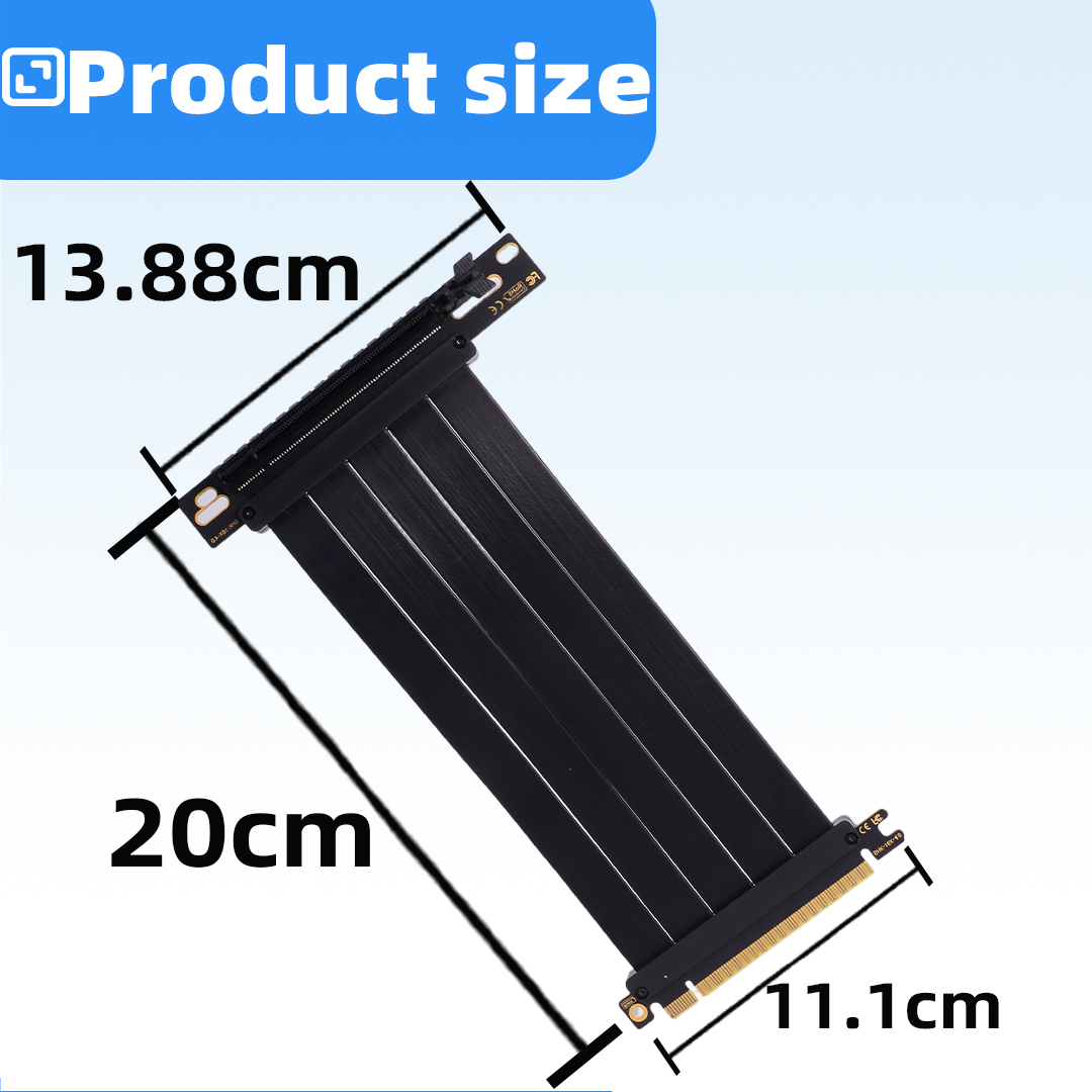 Kabel Adaptor Riser Ekstensi K - Pcie 5.0 Gpu Riser Cable ulasan dan harga