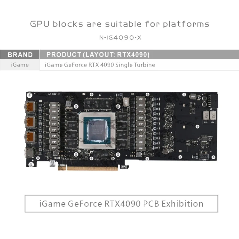 Blok Air GPU Bykski untuk Kart - Rtx 4090 Water Block ulasan dan harga