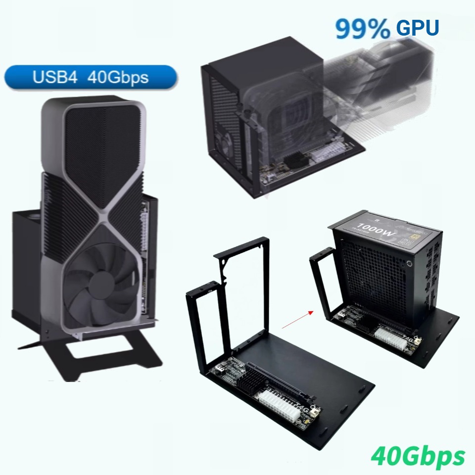 UT4G Adaptor EGPU Eksternal US - Gpu External Dock Egpu Thunderbolt 4 ulasan dan harga