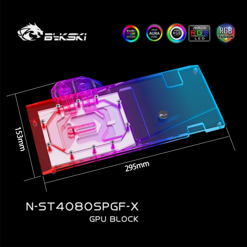 Bykski N-ST4080SPGF-X GPU Bloc - Rtx 4080 Super 16Gb ulasan dan harga