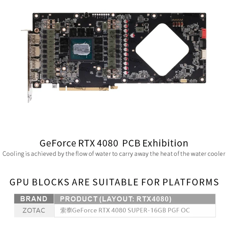 Bykski N-ST4080SPGF-X GPU Bloc - Rtx 4080 Super 16Gb ulasan dan harga