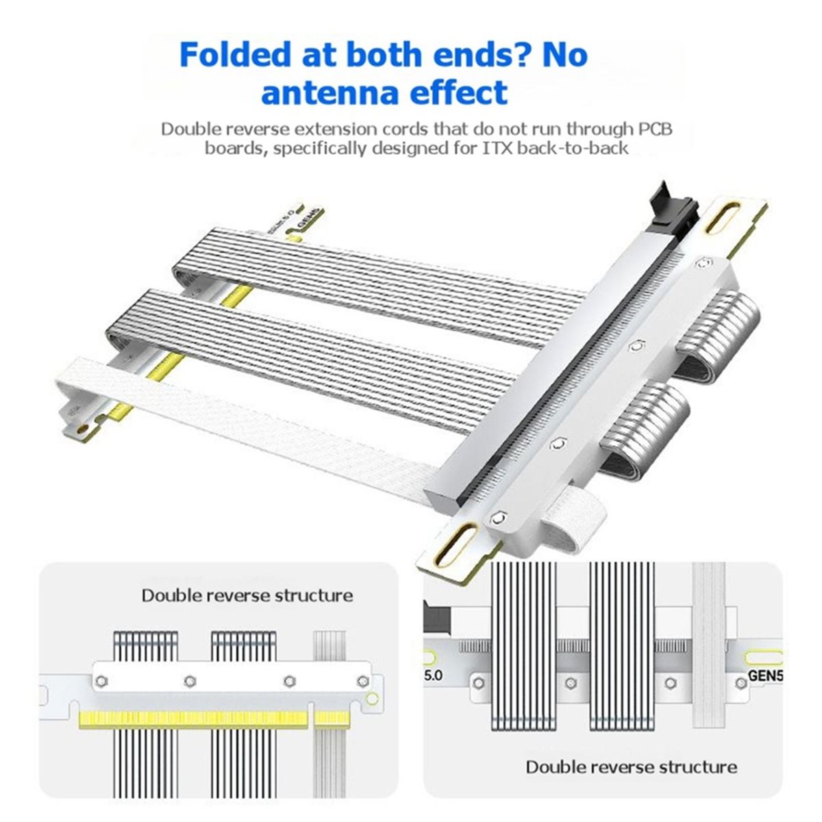 Kabel Riser L70A PCIe 5.0 X16  - Pcie 5.0 Gpu Riser Cable ulasan dan harga